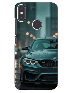 Чехол для Xiaomi Mi A2 с картинкой «BMW в огнях города»