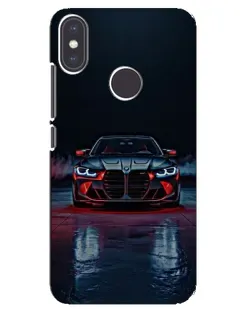Чехол для Xiaomi Mi A2 с картинкой «BMW на мокрой дороге»