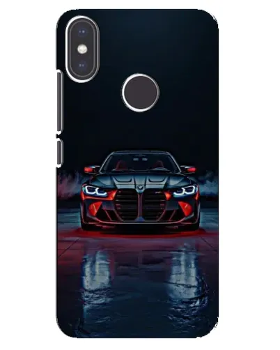 Чехол для Xiaomi Mi A2 с картинкой «BMW на мокрой дороге»