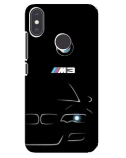Чехол для Xiaomi Mi A2 с картинкой «Минималистичный принт BMW M3»