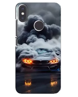 Чехол для Xiaomi Mi A2 с картинкой «BMW в дыму»