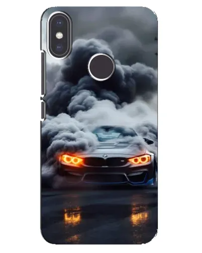 Чехол для Xiaomi Mi A2 с картинкой «BMW в дыму»