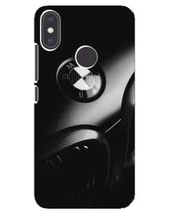 Чехол для Xiaomi Mi A2 с картинкой «Эмблема BMW — макро»