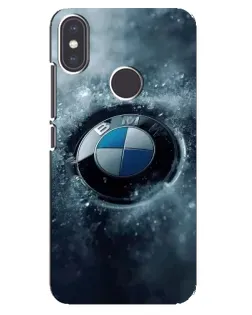 Чохол для Xiaomi Mi A2 з картинкою «Логотип BMW — лід»