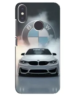 Чохол для Xiaomi Mi A2 з картинкою «BMW в білому диму»