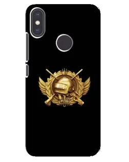 Чехол для Xiaomi Mi A2 с картинкой «PUBG — оранжевый градиент»