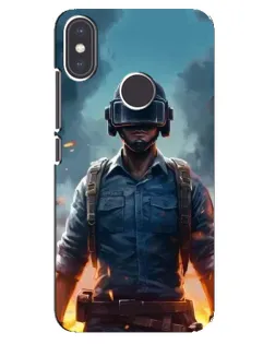 Чехол для Xiaomi Mi A2 с картинкой «PUBG — реалистичный герой»