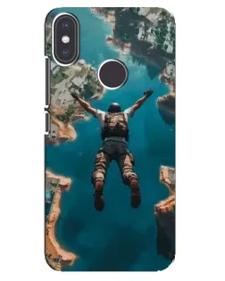Чехол для Xiaomi Mi A2 с картинкой «PUBG — свободное падение»