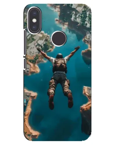 Чехол для Xiaomi Mi A2 с картинкой «PUBG — свободное падение»