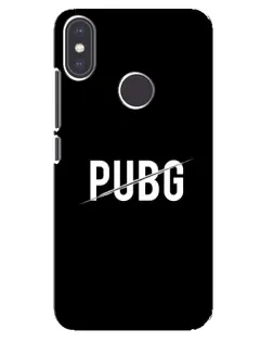 Чехол для Xiaomi Mi A2 с картинкой «PUBG — белый логотип»