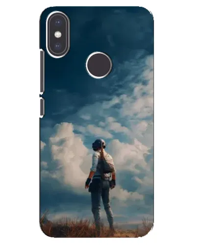 Чехол для Xiaomi Mi A2 с картинкой «Герой PUBG на скале»