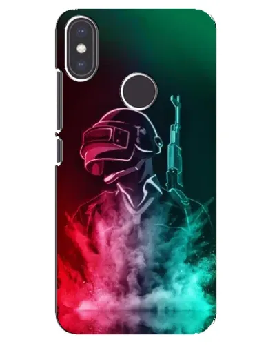 Чехол для Xiaomi Mi A2 с картинкой «PUBG — огненный воин»