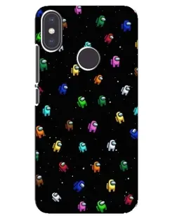 Чехол для Xiaomi Mi A2 с картинкой «Экипаж Among Us»