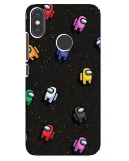 Чехол для Xiaomi Mi A2 с картинкой «Космический паттерн Among Us»