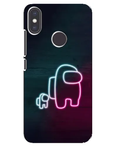 Чехол для Xiaomi Mi A2 с картинкой «Among Us неон-арт» Чехол для Xiaomi Mi A2 с картинкой «Among Us неон-арт»