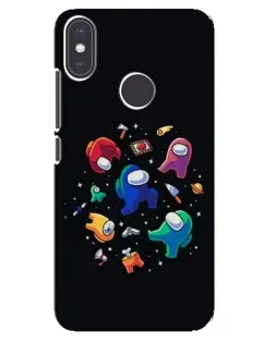 Чехол для Xiaomi Mi A2 с картинкой «Among Us космос»