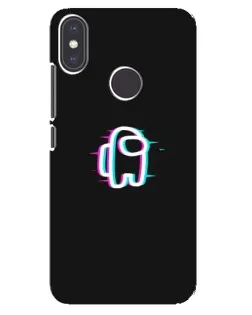 Чехол для Xiaomi Mi A2 с картинкой «Among Us неон»