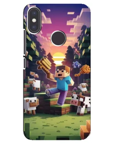 Чехол для Xiaomi Mi A2 с картинкой «Стив на ферме» Чехол для Xiaomi Mi A2 с картинкой «Стив на ферме»