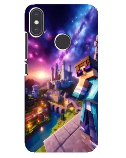 Чехол для Xiaomi Mi A2 с картинкой «Стив и космос»