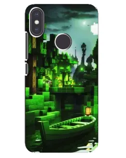 Чехол для Xiaomi Mi A2 с картинкой «Minecraft лесной пейзаж»