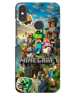 Чехол для Xiaomi Mi A2 с картинкой «Замок Minecraft»