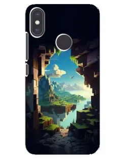 Чехол для Xiaomi Mi A2 с картинкой «Вид из пещеры»