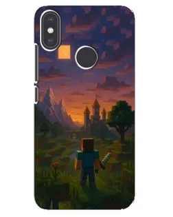 Чехол для Xiaomi Mi A2 с картинкой «Стив у башни»