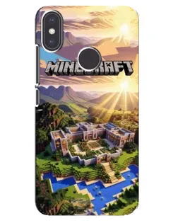 Чехол для Xiaomi Mi A2 с картинкой «Minecraft панорама»