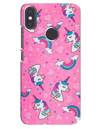 Чохол для Xiaomi Mi A2 з картинкою «Unicorn паттерн рожевий»