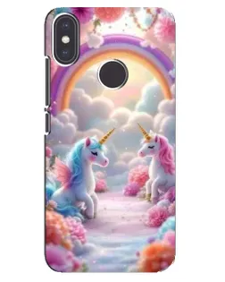 Чохол для Xiaomi Mi A2 з картинкою «Веселка і єдинороги» Чохол для Xiaomi Mi A2 з картинкою «Веселка і єдинороги»