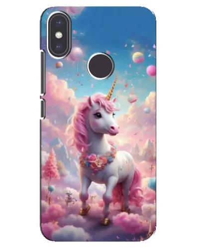 Чохол для Xiaomi Mi A2 з картинкою «Єдиноріг серед хмар»