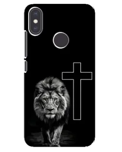 Чехол для Xiaomi Mi A2 с картинкой «Лев и Крест»