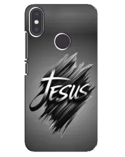 Чехол для Xiaomi Mi A2 с картинкой «Надпись Jesus Graffiti»