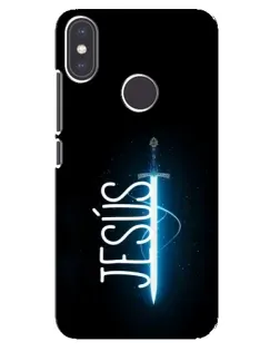 Чехол для Xiaomi Mi A2 с картинкой «Меч Духа Jesus»