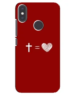 Чохол для Xiaomi Mi A2 з картинкою «Рівняння любові»