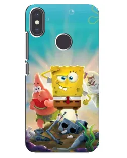 Чехол для Xiaomi Mi A2 с картинкой «Спанч Боб победитель»