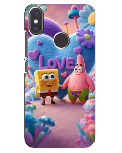 Чехол для Xiaomi Mi A2 с картинкой «Губка Боб Патрик»