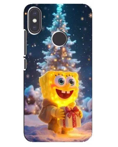 Чехол для Xiaomi Mi A2 с картинкой «Рождественский Спанч Боб» Чехол для Xiaomi Mi A2 с картинкой «Рождественский Спанч Боб»