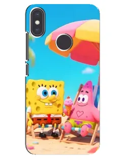 Чехол для Xiaomi Mi A2 с картинкой «Отдых на пляже»