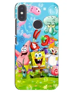 Чохол для Xiaomi Mi A2 з картинкою «Губка Боб та друзі»
