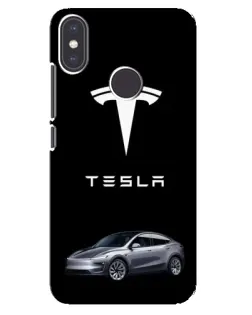 Чехол для Xiaomi Mi A2 с картинкой «Tesla Model Y»