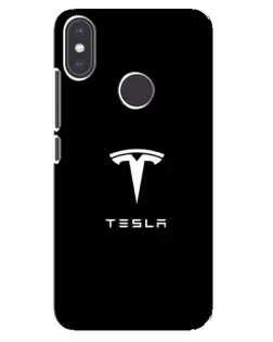 Чехол для Xiaomi Mi A2 с картинкой «Tesla White Logo»
