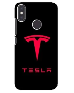 Чехол для Xiaomi Mi A2 с картинкой «Tesla Red Logo»