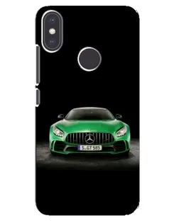 Чехол для Xiaomi Mi A2 с картинкой «Mercedes — неоновый лого»