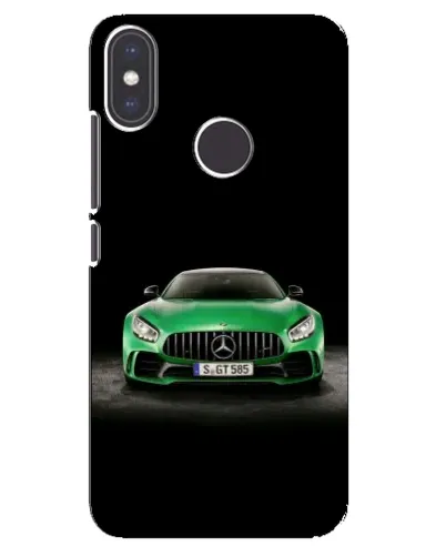 Чехол для Xiaomi Mi A2 с картинкой «Mercedes — неоновый лого»