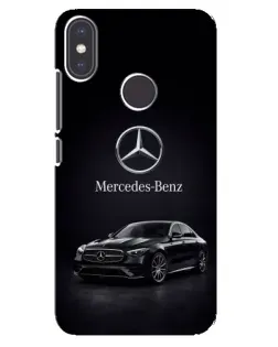 Чехол для Xiaomi Mi A2 с картинкой «Mercedes — решетка радиатора»