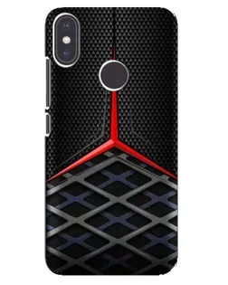 Чехол для Xiaomi Mi A2 с картинкой «Mercedes Carbon Grid»