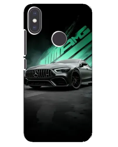 Чехол для Xiaomi Mi A2 с картинкой «Темный Mercedes AMG»