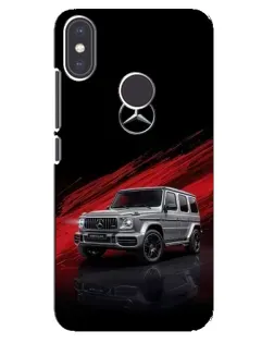Чехол для Xiaomi Mi A2 с картинкой «Mercedes G-Class красный»