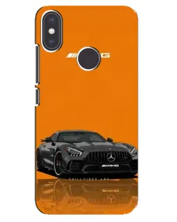 Чехол для Xiaomi Mi A2 с картинкой «Оранжевый Mercedes AMG»